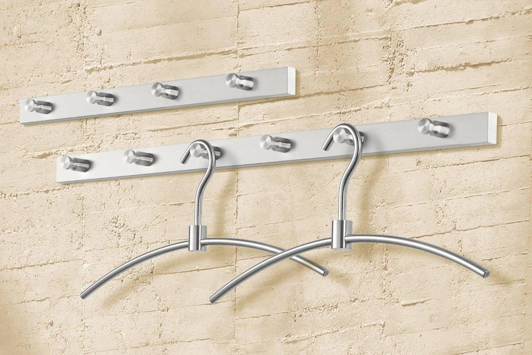 ZACK 50662 "ACCOLO" Garderobenleiste, 6 Haken, Edelstahl matt