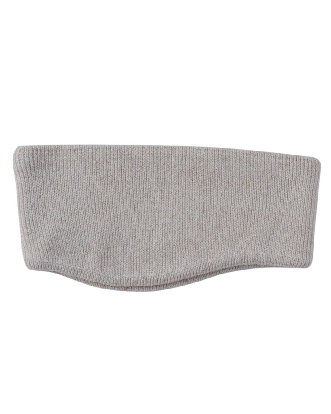 FosterNatur, Merino Stirnband mit Ohr, 100% Wolle (Baumwollfutter) Beige, Beige