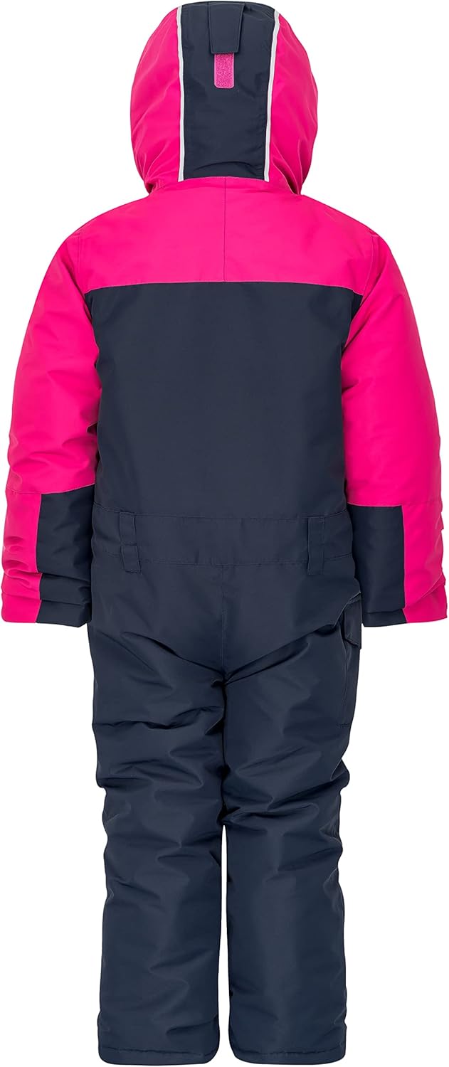icefeld Schneeoverall/Skianzug wasserdicht für Kinder (PFC-frei) 86-92 pink / marineblau, 86-92 pink