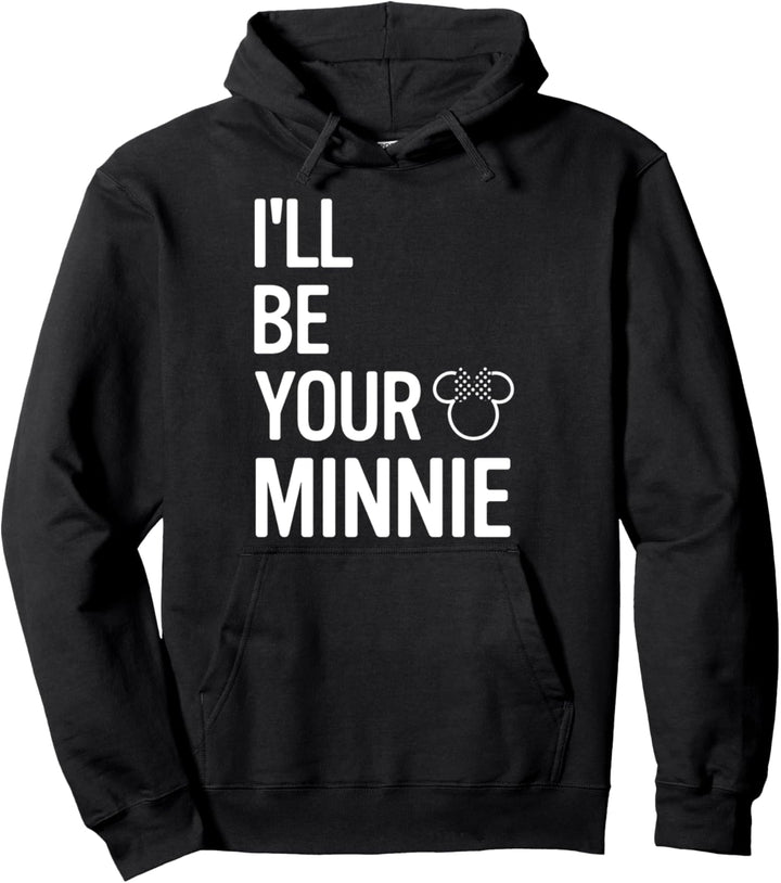 Disney Minnie Mouse I'll Be Your Minnie Word Stack Logo Pullover Hoodie
