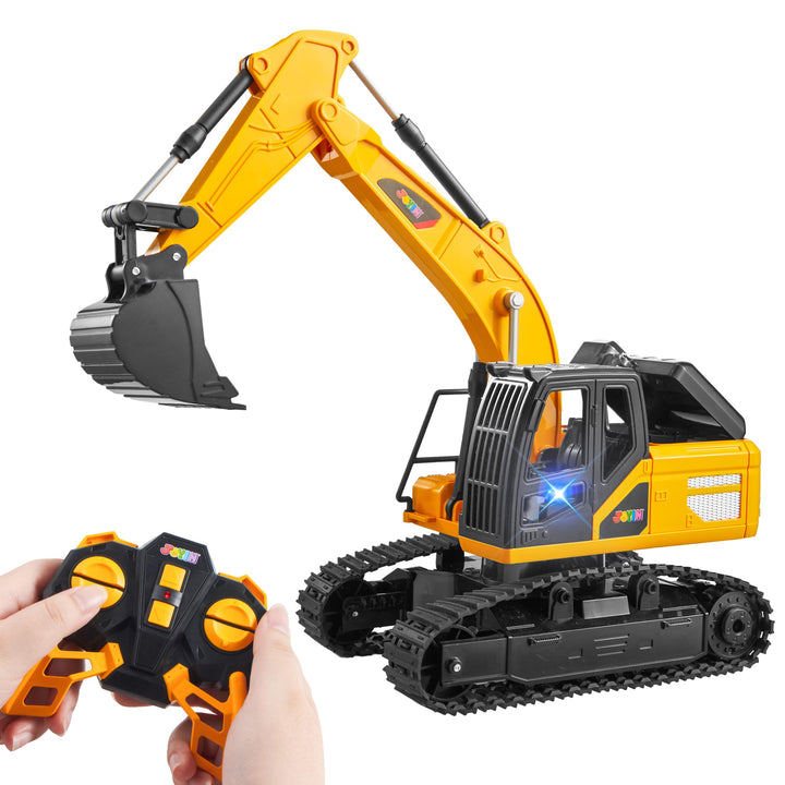 JOYIN Ferngesteuertes Bagger Spielzeug für ab 3 4 5 6 7 8 9 Jahren Junge, 2,4 GHz Bagger RC Spielzeu