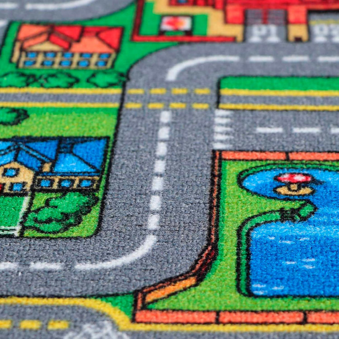 Primaflor Interaktiver Kinderteppich Streets - 160 x 200 cm | Made in Europe | mit Strassenmotiv, Ho