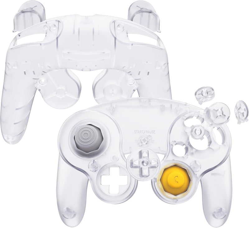 eXtremeRate Grips Case Shell kompatibel mit Nintendo Game Cube Controller, DIY-Ersatz Griff Gehäuse/