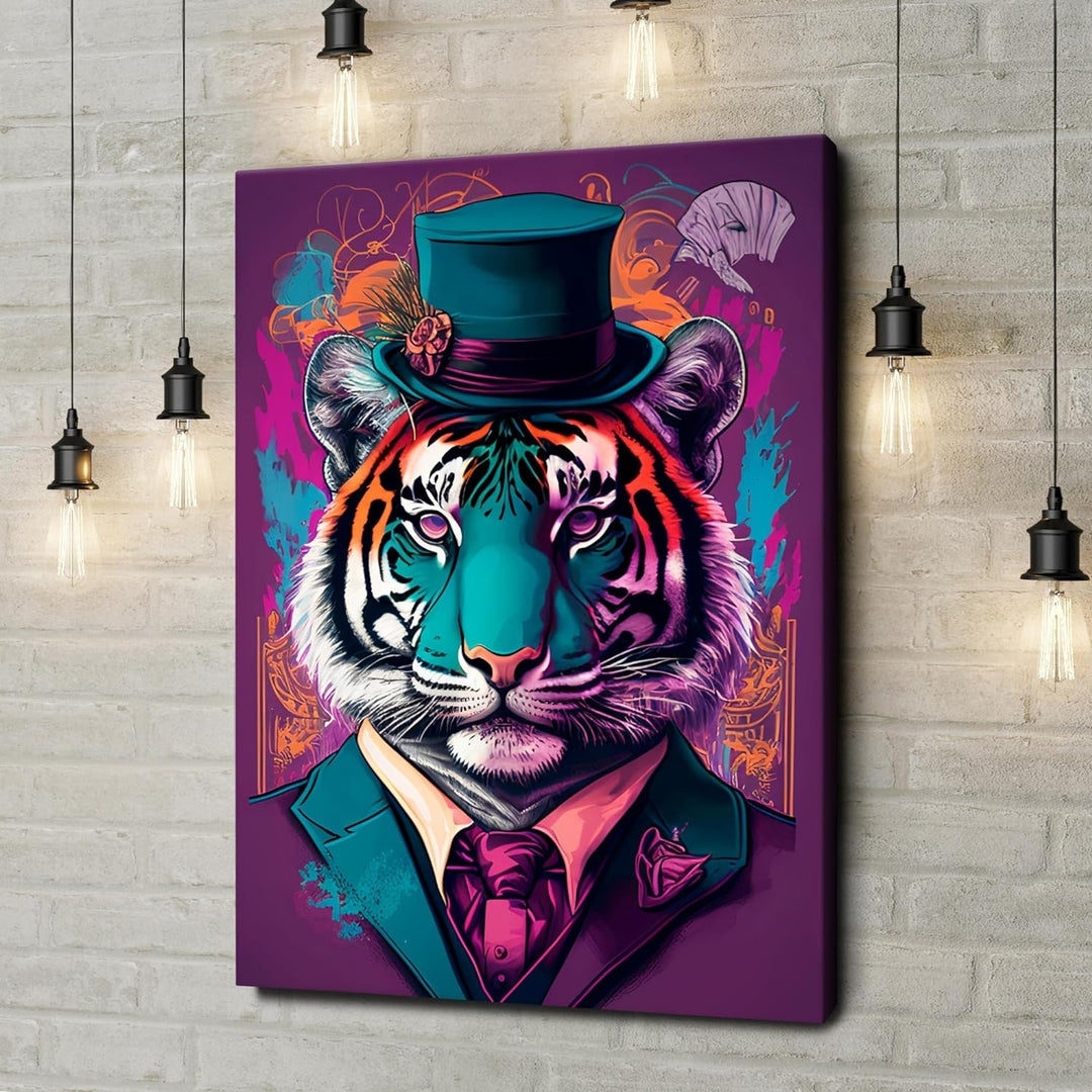 Artmazing | Mr. Tiger Bild | Bilder Tiger Modern | S-Art Bilder | Tigerbilder Modern | Poster &amp; Kuns