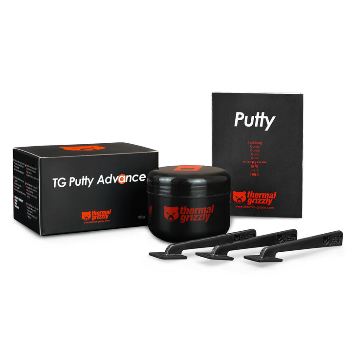 Thermal Grizzly TG Putty Advance – 100 Gramm – elektrisch nicht leitender Thermokitt für GPU-Modding