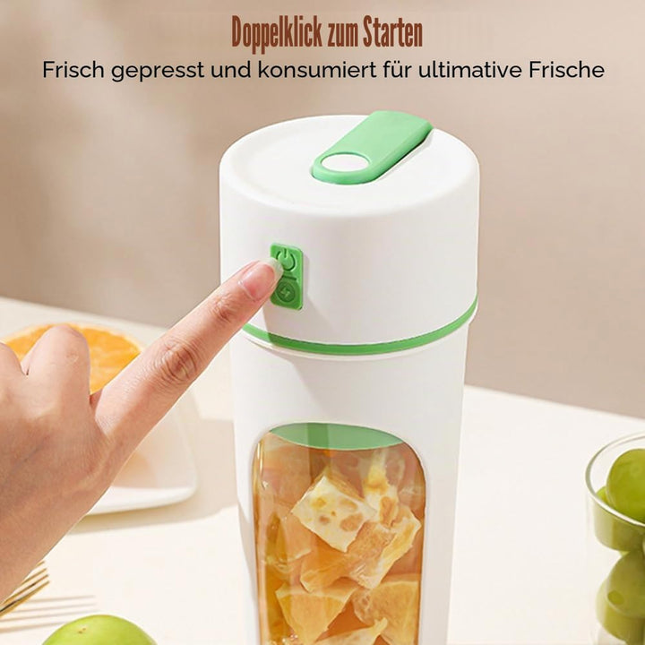 Tragbarer Mixer Becher, Personal Blender, 480ml USB-C Klein Mixer mit 6 Klingen Surround Blade für Z