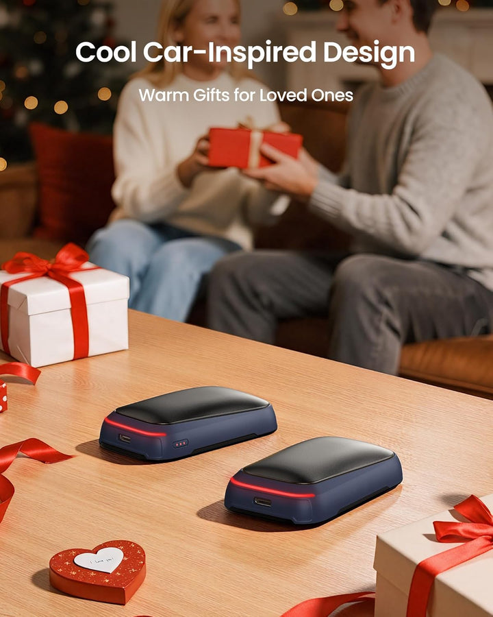 Gaiatop Taschenwärmer Handwärmer Elektrisch 2-Pack mit Magnet, 4000mAh USB Wiederverwendbar, 3s Schn