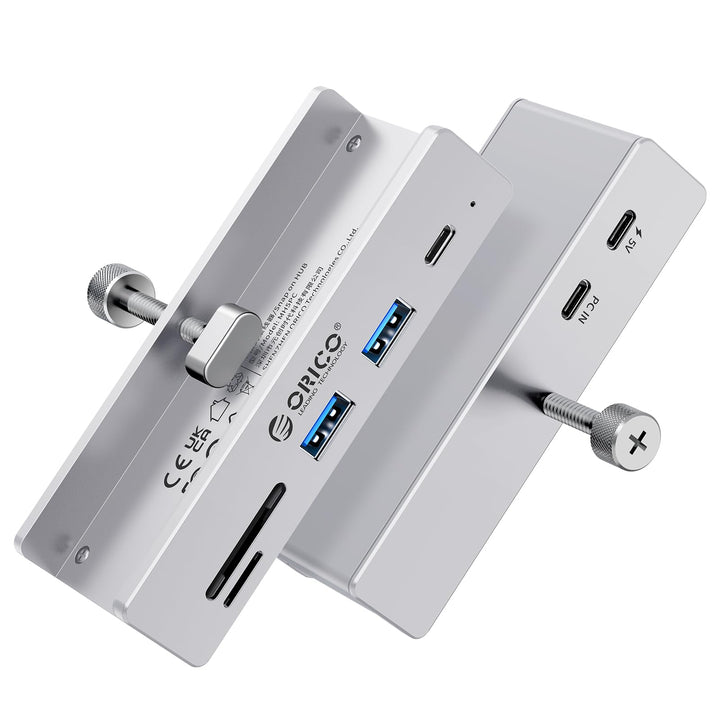 ORICO USB Hub 3.2, Aluminum USB-Hub und 5V Stromversorgung, 10Gbit/s 3 Port s USB Verteiler, SD/TF K