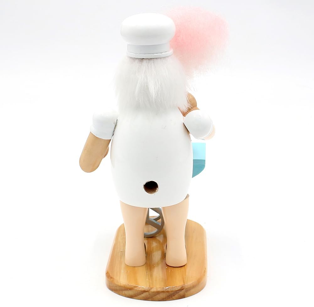 Dekohelden24 Holz Räuchermann, Räucherfigur, Rauchfigur, Räuchermännchen als Zuckerwatteverkäufer mi