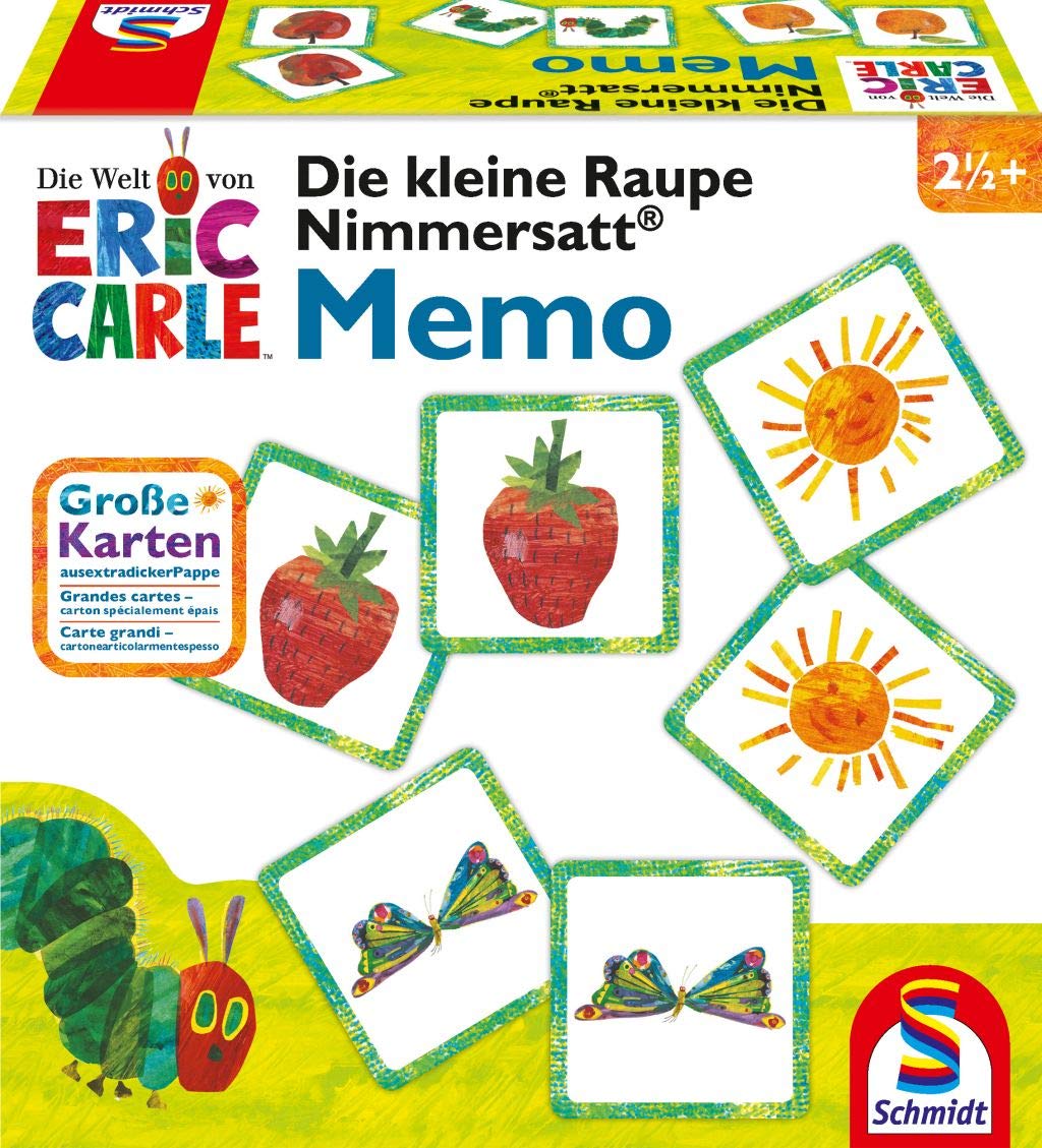 Schmidt Spiele 40455 Die Kleine Raupe Nimmersatt, Memo und Legespiel