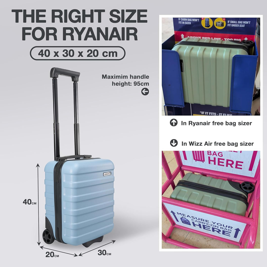 Cabin Max Anode Handgepäck Trolley-Koffer für Untersitz, 24 l, Wizz Air 40x30x20cm, (Elemental Blue