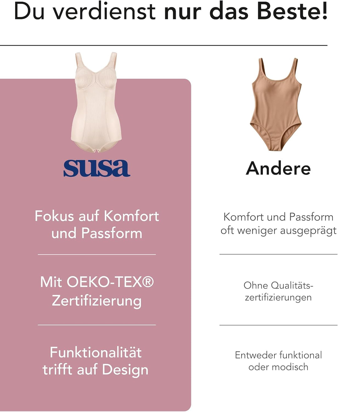 Susa Damen Cremona BH 105E Nude, 105E Nude