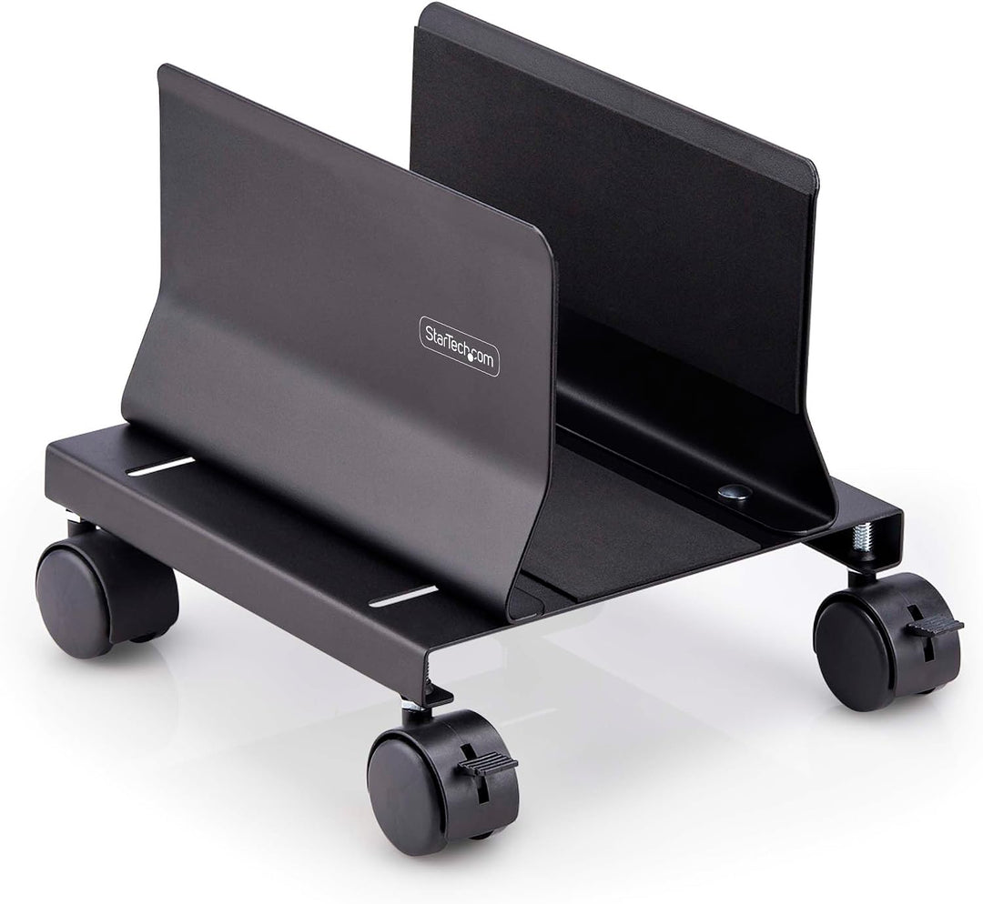 StarTech PC Ständer auf Rädern, Tragkraft 21kg (CPUMOBILESTND) | Rollwagen, Einstellbar, Computerstä