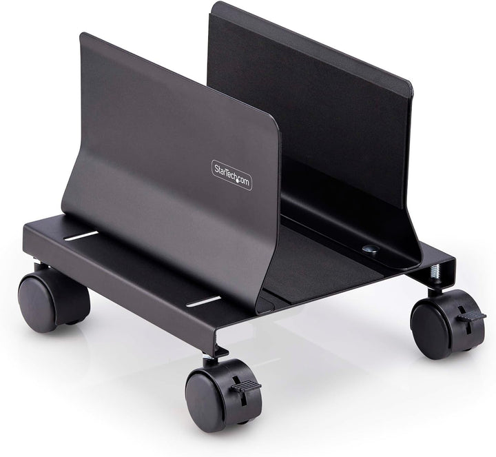 StarTech PC Ständer auf Rädern, Tragkraft 21kg (CPUMOBILESTND) | Rollwagen, Einstellbar, Computerstä