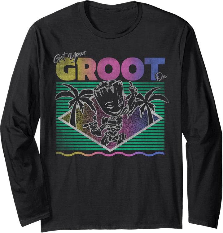 Marvel Guardians Of The Galaxy Get Your Groot On Langarmshirt