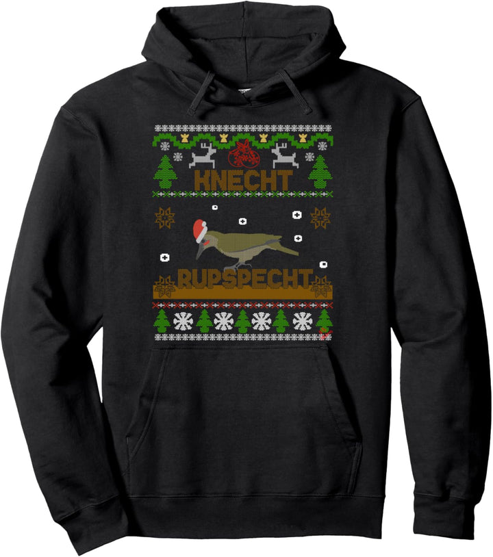 Knecht Rupspecht Weihnachtspulli für Männer lustiges Vogel Pullover Hoodie
