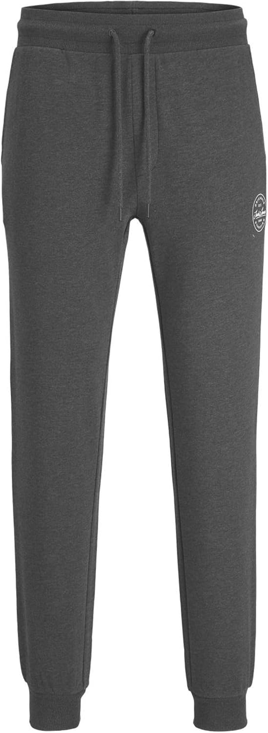 JACK & JONES Male Jogginghose Regular Fit Jogginghose S Dark Grey Melange, S Dark Grey Melange