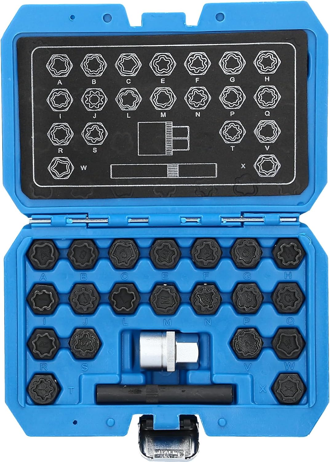 BRILLIANT TOOLS BT691360 Felgenschloss-Sortiment | für Audi22-tlg. [Powered by KS TOOLS]