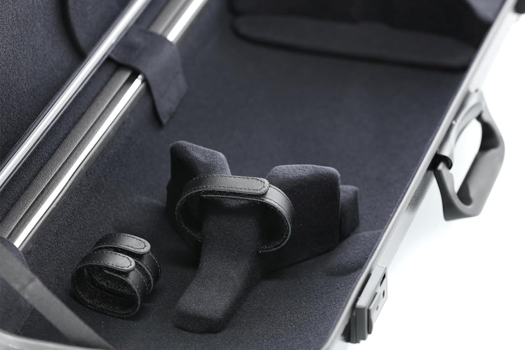GEWA Violinkoffer AIR 2.1 schwarz matt, mit zusätzlichem Seitengriff, Made in Germany schwarz matt m