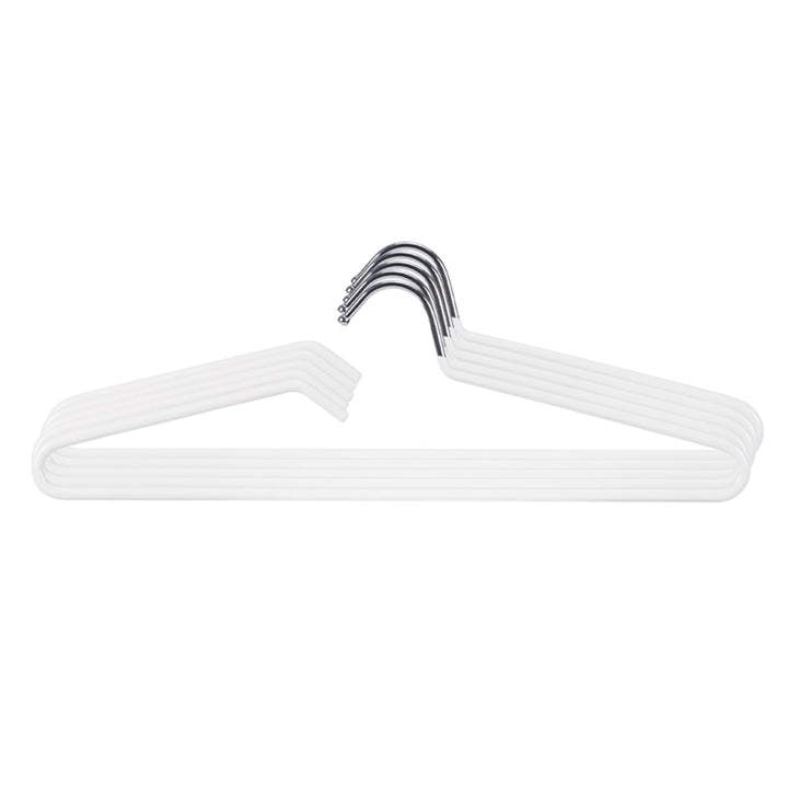 SHIMOYAMA Kleiderbügel, 5 Pack, Metall Kurzhals Kleiderbügel Organisers, Anti-Rutsch-Kragen-Schutz-B