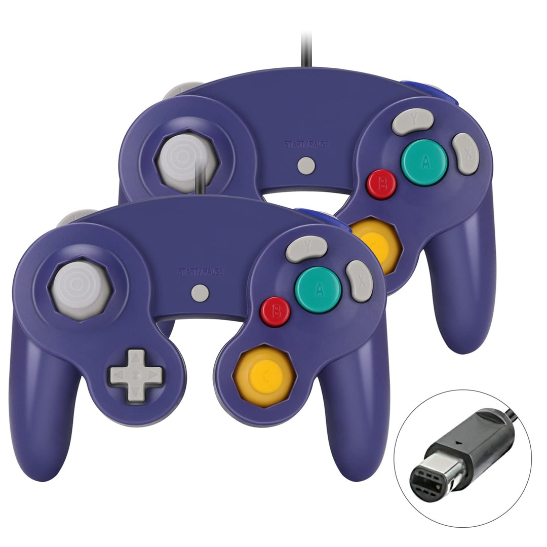 Yideng Gamecube Controller, 2er-Pack Classic Wired Gamecube-Controller Vibration Gamepad, Kompatibel