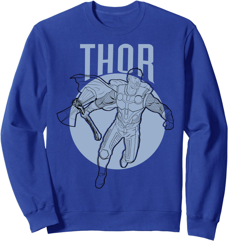 Marvel Avengers Endgame Thor Outline Poster Sweatshirt