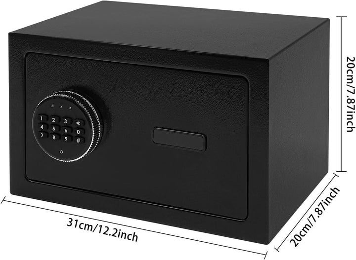 Mini Safe Tresor Klein, Tresor mit Schlüssel, Kinder mit Zahlenschloss,Elektronisch Wandtresor Hauss