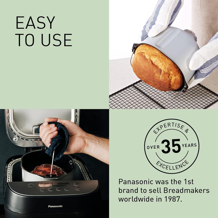 Panasonic Croustina Brotbackautomat SD-ZD2010 für Krustenbrot (18 Programme, Brotmaschine, glutenfre