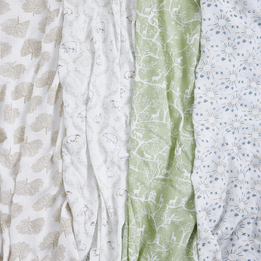 aden + anais™ Essentials Baumwoll-Musselin-Pucktuch Harmony in 4er-Packung, Harmony
