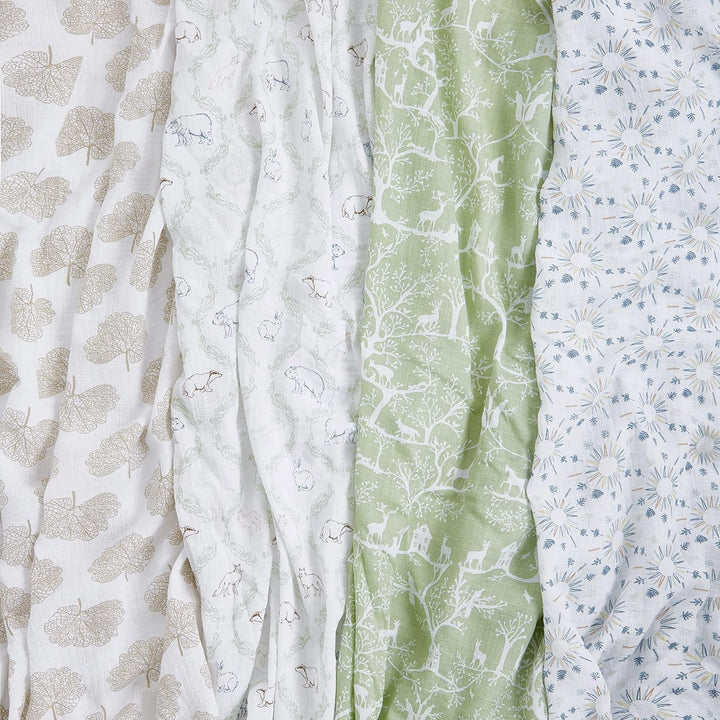aden + anais™ Essentials Baumwoll-Musselin-Pucktuch Harmony in 4er-Packung, Harmony