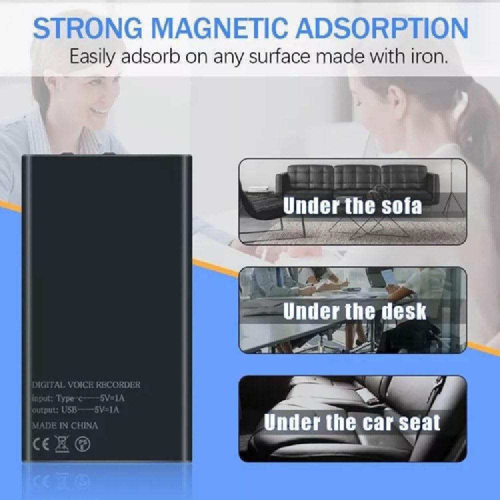 32GB Mini Voice Recorder Diktiergerät Spion Ton Aufnahmegerät Auto Digitales Diktiergerät