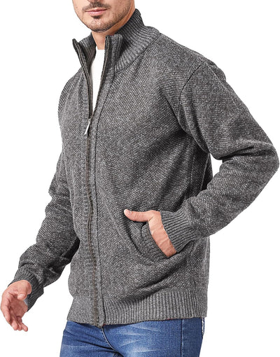 GLESTORE Strickjacken für Herren Strickjacke Cardigan Trachtenjacke Herren Fleecejacke Winter Herren