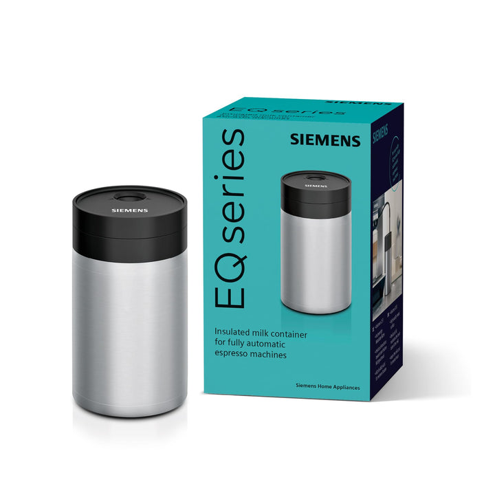 Siemens isolierter Milchbehälter TZ80009N, freshLock Deckel, platzsparend, 0,5 L, edelstahl, Weiss