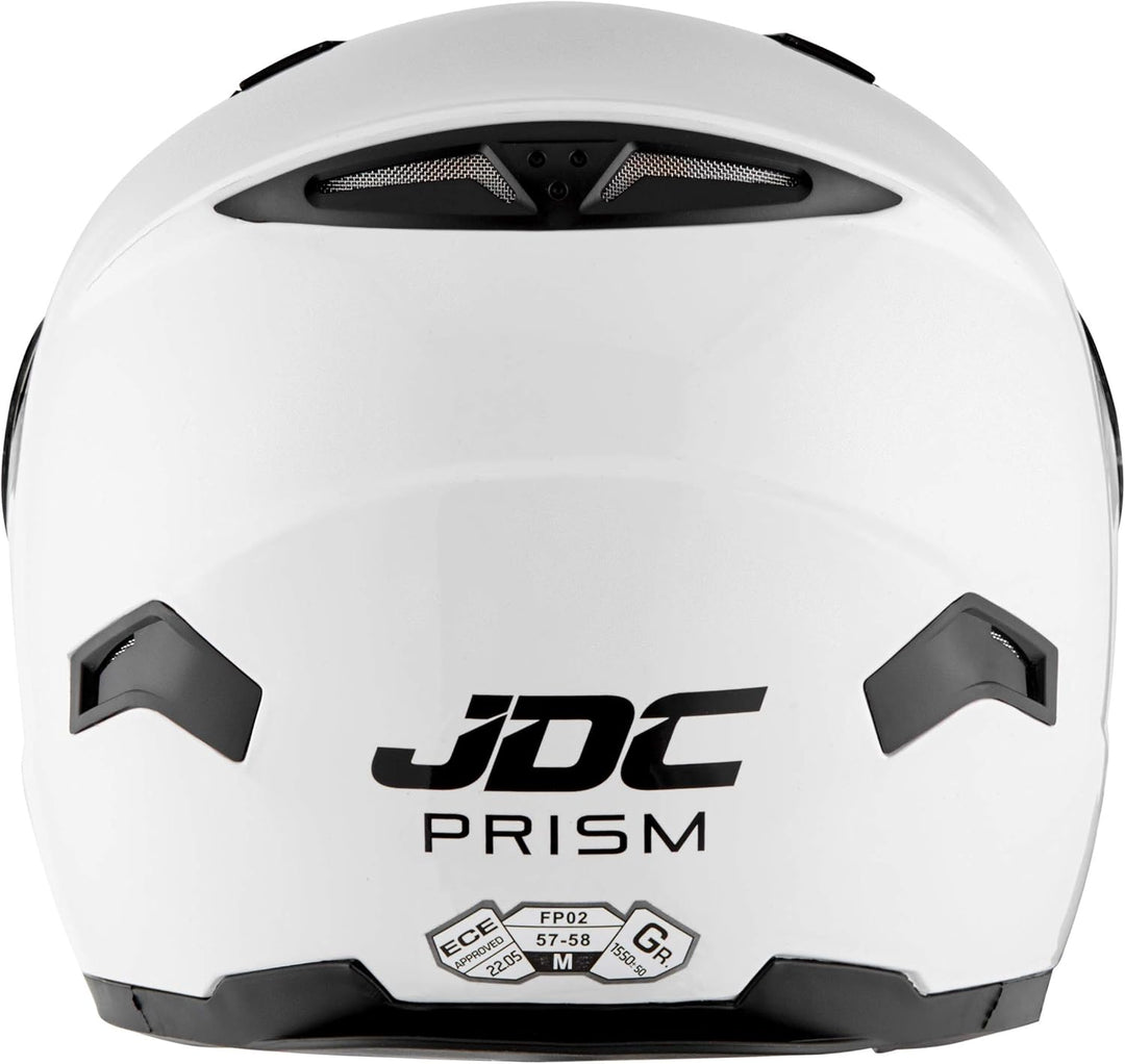 JDC volles Gesicht Motorrad Helm - Prism S Weiss, S Weiss