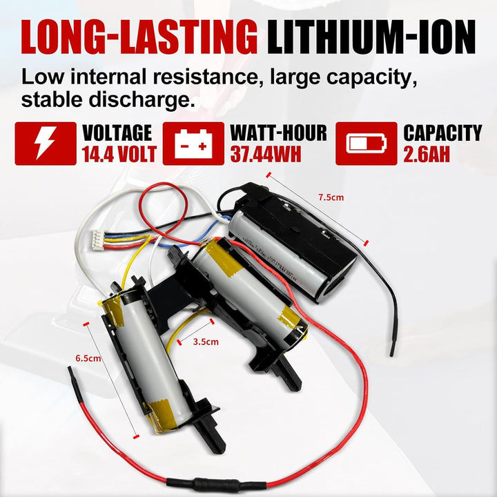 14,4V Akku für Electrolux AEG CX7-2-HO2, CX7-2-30DB, CX7-30IW,usw. Ersatz für Akku-Modell 4055420998