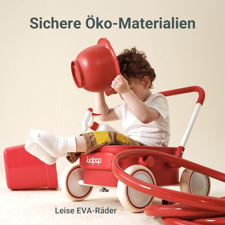 Kidpop PULA 2-in-1 Baby Lauflernwagen, Indoor und Outdoor Baby Spielzeug, Multifunktionale Lauflernh
