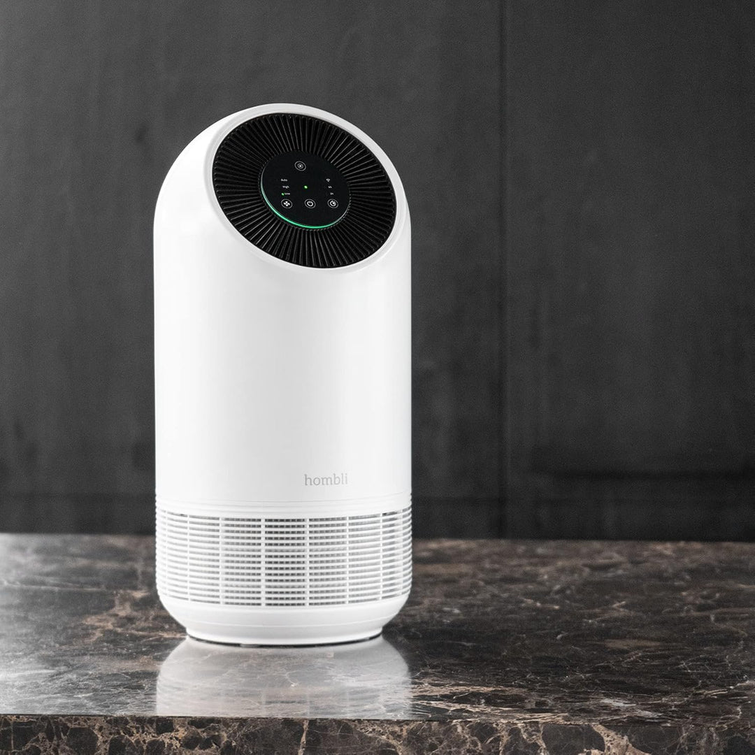 Hombli Smart Air Purifier mit 3 Lagen-Filterung, HEPA 13, Luftreiniger, ultraleise, App-, Sprachsteu