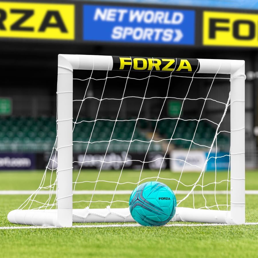FORZA Mini Zieltor 0.9m x 0.6m – Robustes PVC Fussballtor für Präzisionstraining – Indoor & Outdoor