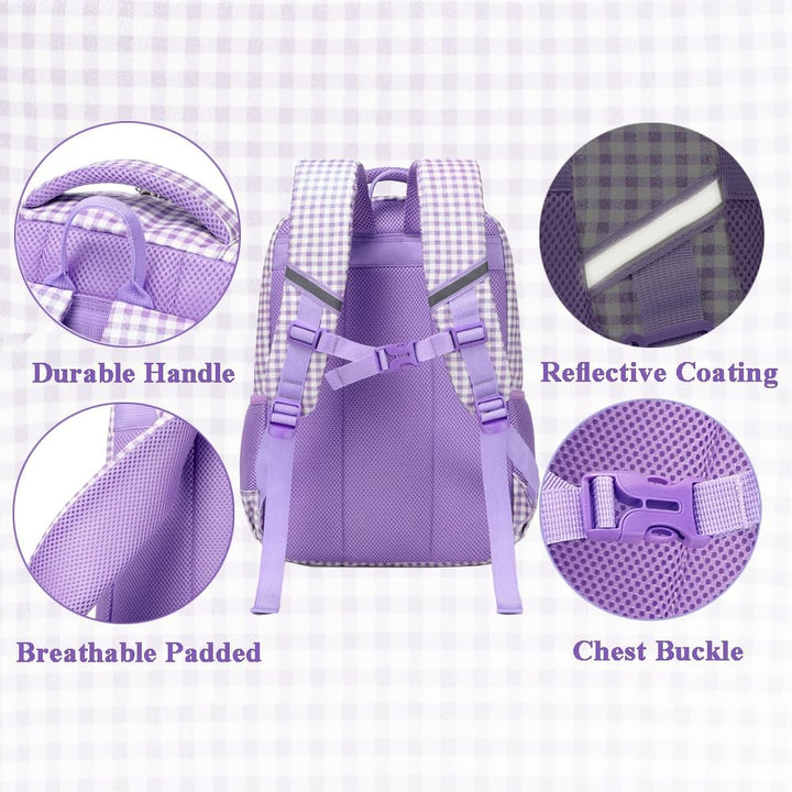 Schulrucksack Kinder Mädchen Grundschule Schultaschen Sets für Mädchen Kinderrucksack Daypack Gross