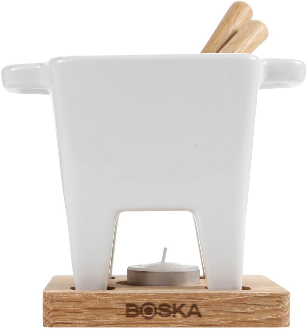 Boska Tapas Fondue Bianco - 300 ml - geeignet für Käsefondue 13 x 13 x 14 cm, 13 x 13 x 14 cm