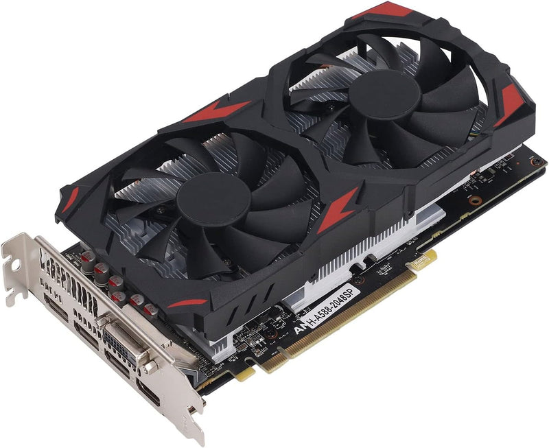 Cuifati Radeon RX 580-Grafikkarte, 8 GB, GDDR5-Gaming-Grafikkarten, 256-Bit-RX 580-Grafikkarte mit Z