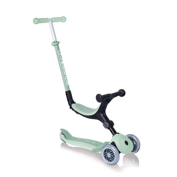 GLOBBER GO-UP Foldable Plus ECO – 3 in 1 Dreirad, Laufrad und Scooter, 120/80 mm, 3-rädrig, höhenver