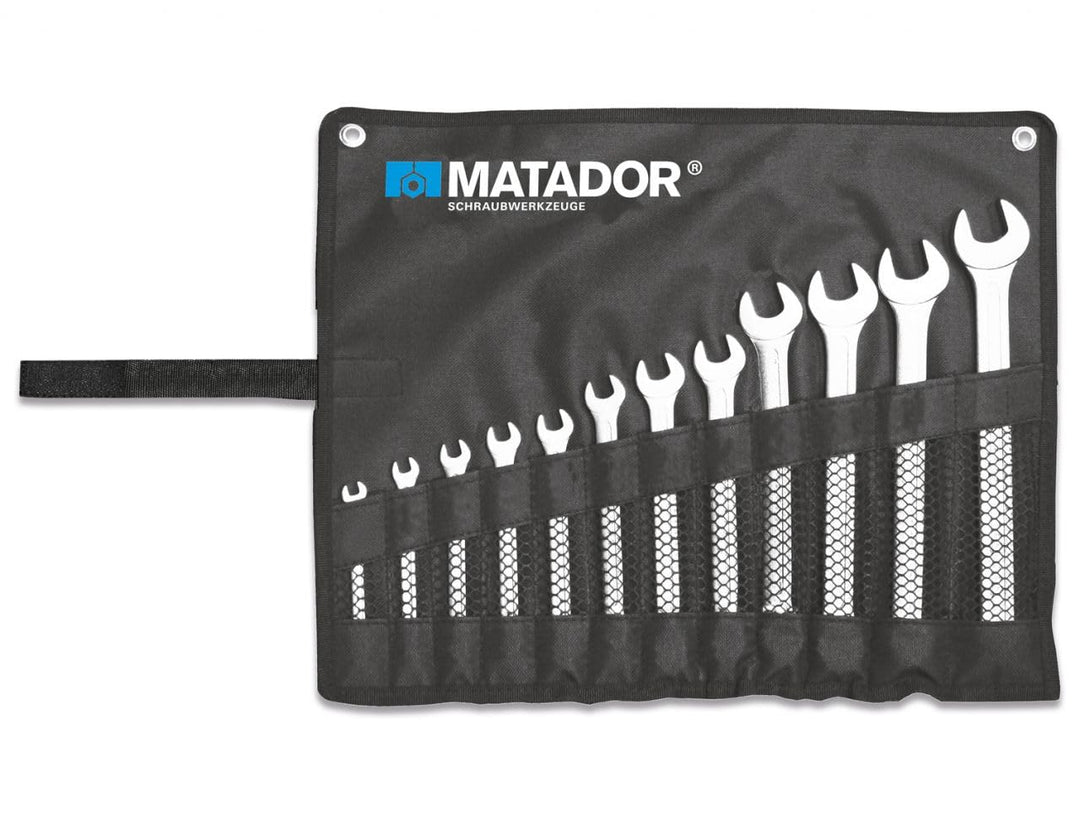 MATADOR Schraubwerkzeuge Knarren-Ringmaulschlüssel-Satz, 12-teilig, 8-19 mm, 0183 9120, 8-19 MM, 12-