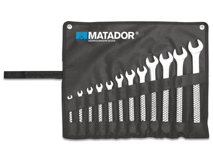 MATADOR Schraubwerkzeuge Knarren-Ringmaulschlüssel-Satz, 12-teilig, 8-19 mm, 0183 9120, 8-19 MM, 12-