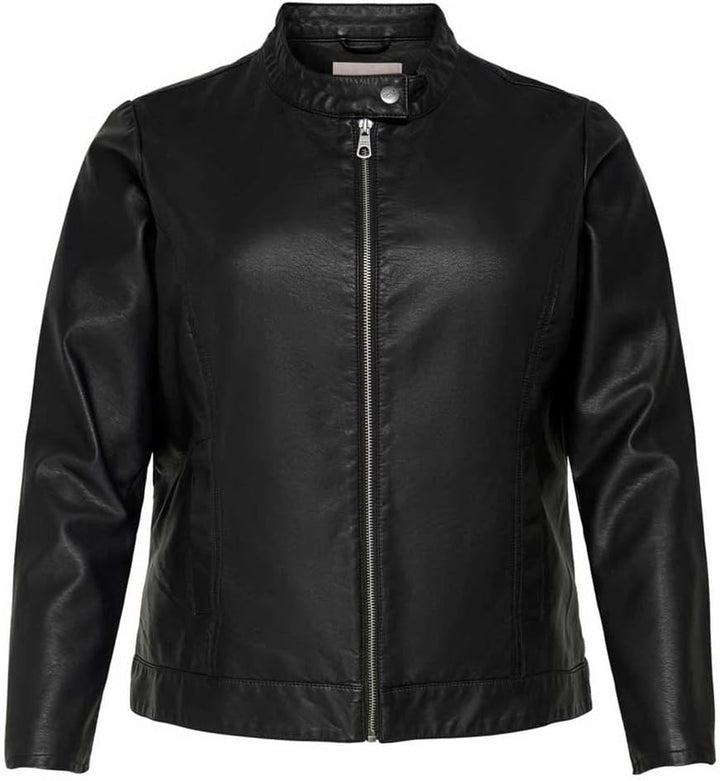 ONLY Carmakoma Robber Faux Leather Jacket 50 Schwarz, 50 Schwarz