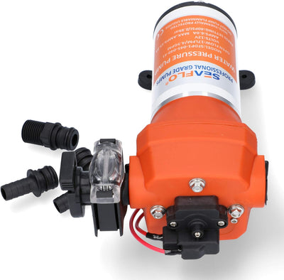 Seaflo SFDP1-045-040-41 12 Volt, 17 LPM, 2,8 Bar 4-Kammer Membranpumpe