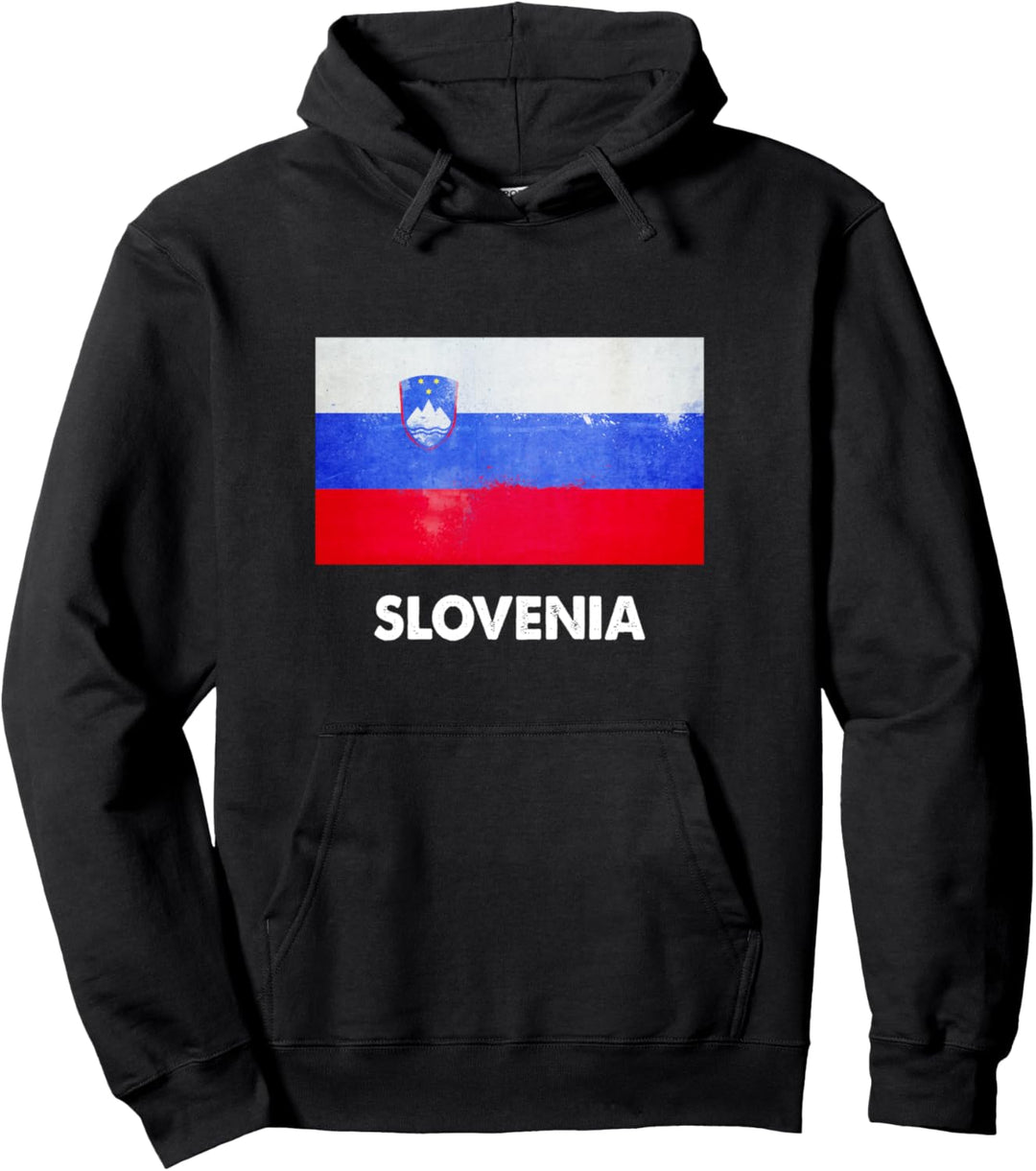 Slowenisch-Slowenien Flagge Pullover Hoodie