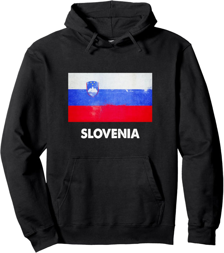 Slowenisch-Slowenien Flagge Pullover Hoodie