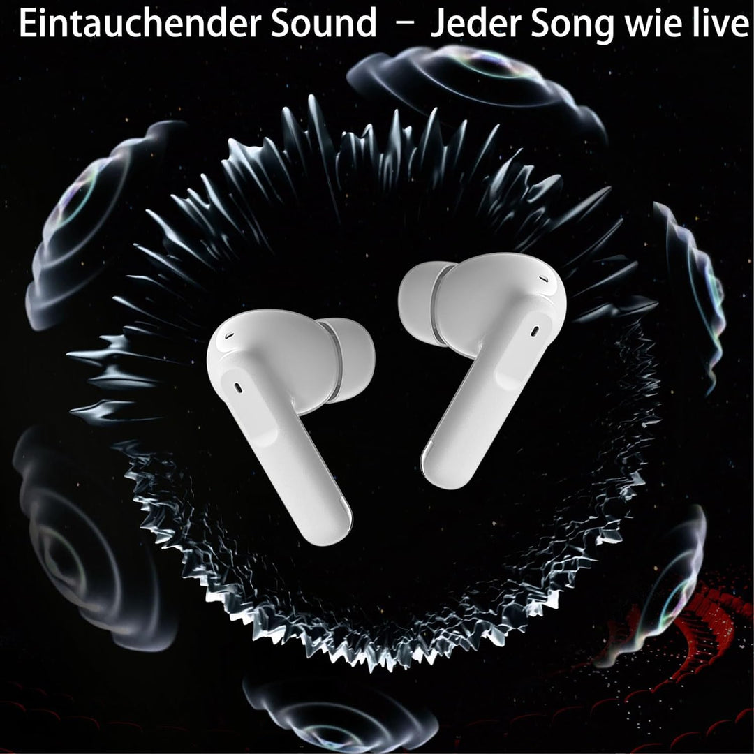 Bluetooth Kopfhörer in Ear, 6 Mikrofone ENC Noise Cancelling für Klarere Anrufe, Kopfhörer Kabellos