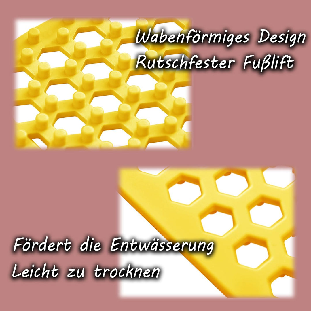 Silikon SpüLbeckeneinlage, Zusammenklappbar rutschfeste SpüLbeckenmatte Silikon 30.5x30.5 cm, Matte